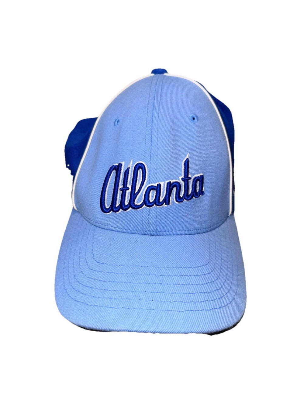 Vintage Nike Atlanta Braves Cooperstown Collection flex Hat Powder Blue Script